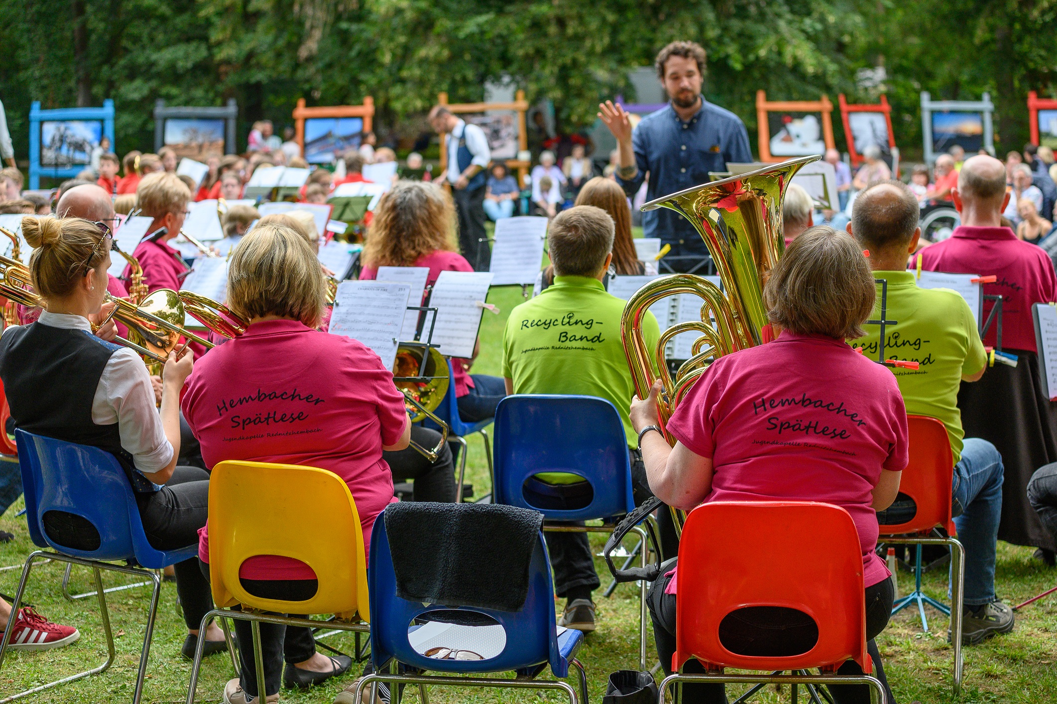 Buntes Programm beim Sommerfest der Jugendkapelle im Schwabacher Stadtpark (2019)